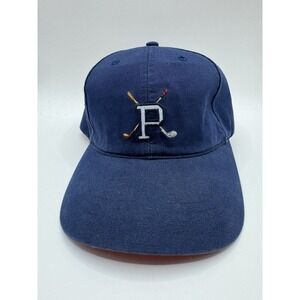VTG Polo Golf Ralph Lauren Hat Navy Strapback Crossed Clubs NWT